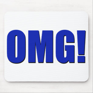 OMG! blaues Mousepad