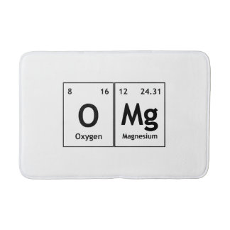 OMg Chemie - Regelmäßige Tabellenwörter für Elemen Badematte
