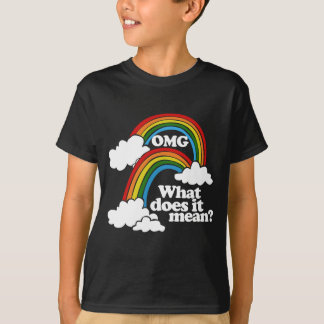 OMG doppelter Regenbogen, was ihn gemein tut T-Shirt