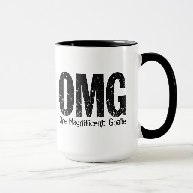 OMG: Ein ausgezeichneter Tormann (Hockey) Tasse (Rechts)