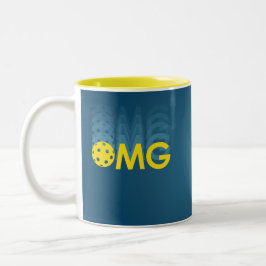 OMG. Ein weiteres Pickleball-Spiel Zweifarbige Tasse