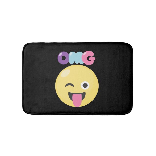 OMG Emoji Badematte (Vorderseite)