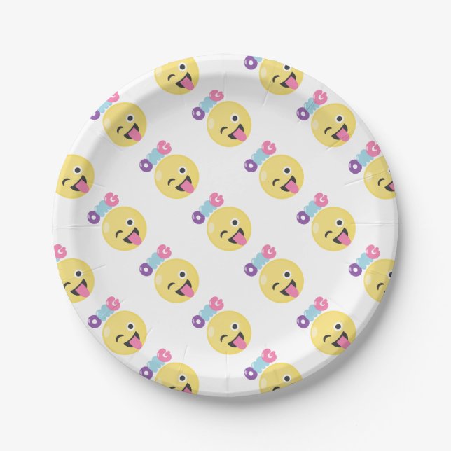 OMG Emoji Pappteller (Vorderseite)