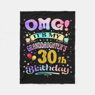 Omg Enkeltochter 30. Geburtstag 30 Jahre alt Fleecedecke