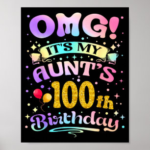 Omg Es Ist Der 100. Geburtstag Meiner Tante Glückl Poster