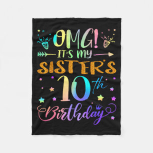 Omg Es Ist Der 10. Geburtstag Meiner Schwester Süß Fleecedecke
