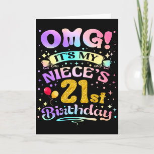 Omg Es Ist Der 21. Geburtstag Meiner Nichte Herzli Karte