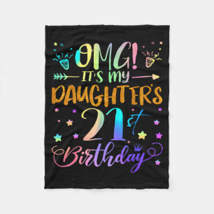 Omg Es Ist Der 21. Geburtstag Meiner Tochter Süße  Fleecedecke