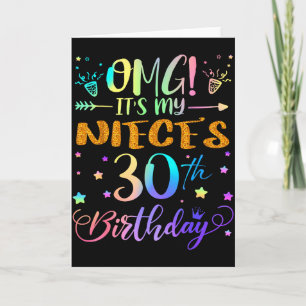 Omg Es Ist Der 30. Geburtstag Meiner Nichte Süße 3 Karte