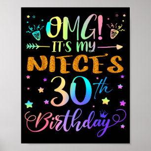 Omg Es Ist Der 30. Geburtstag Meiner Nichte Süße 3 Poster