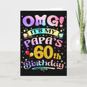 Omg Es Ist Der 60. Geburtstag Meines Papas Alles G Karte