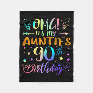 Omg Es Ist Der 90. Geburtstag Meiner Tanten Süße 9 Fleecedecke