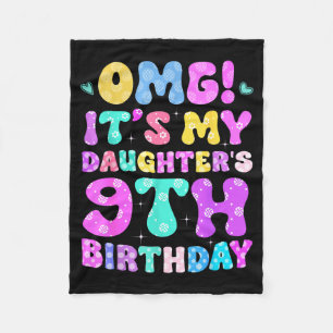 Omg Es Ist Der 9. Geburtstag Meiner Tochter Blumen Fleecedecke