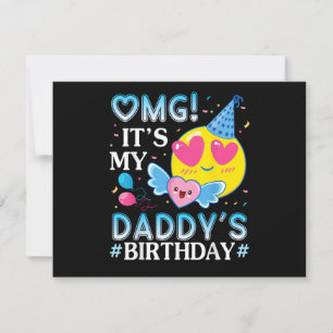 OMG Es ist der Geburtstag meines Daddys Glücklich Save The Date