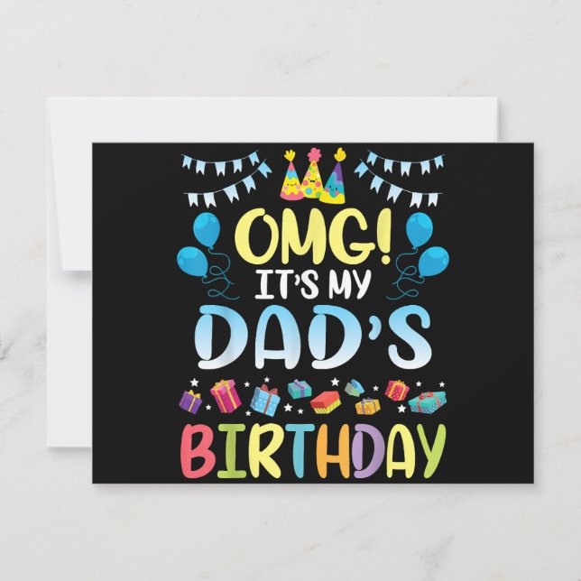 OMG, es ist der Geburtstag meines Vaters glücklich (Vorderseite)