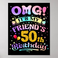 Omg Es Ist Mein 50. Geburtstag Mein Freund Glückli