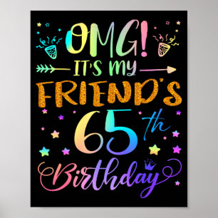 Omg Es Ist Mein 65. Geburtstag Süße 65 Jahre Alt Poster