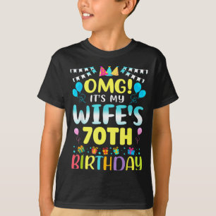 Omg Es Ist Mein 70. Geburtstag Süße 70 Jahre Alt  T-Shirt