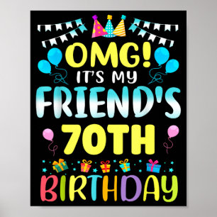Omg Es Ist Mein Freund 70. Geburtstag Süße 70 Jahr Poster