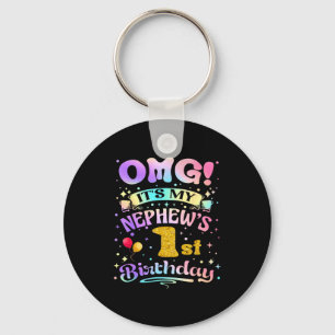 Omg Es Ist Mein Neffe 1. Geburtstag Glücklicher 1 Schlüsselanhänger