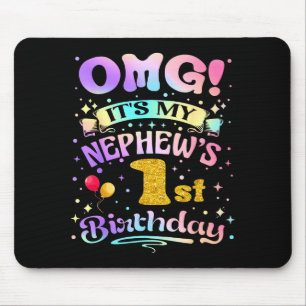 Omg Es Ist Mein Neffen 1. Geburtstag Alles Gute Zu Mousepad
