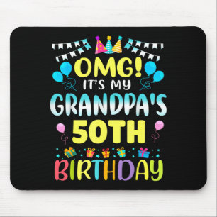 Omg Es Ist Mein Opa 50 Geburtstag Süße 50 Jahre O Mousepad