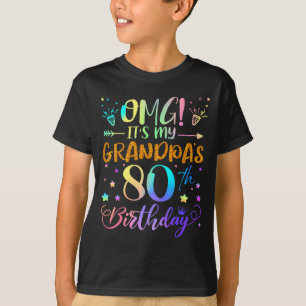 Omg Es Ist Mein Opa 80. Geburtstag Süß 80 Jahre Al T-Shirt