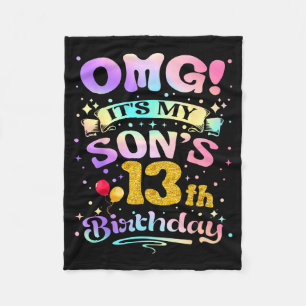 Omg Es Ist Mein Sohn 13. Geburtstag Glücklicher 13 Fleecedecke