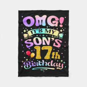 Omg Es Ist Mein Sohn 17. Geburtstag Glücklicher 17 Fleecedecke