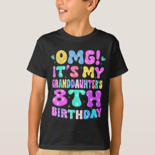 Omg Es Ist Meiner Enkelin 8. Geburtstag Blumen 8 J T-Shirt