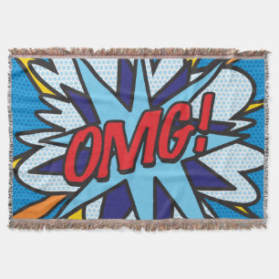 OMG Fun Retro Comic Pop Art Decke