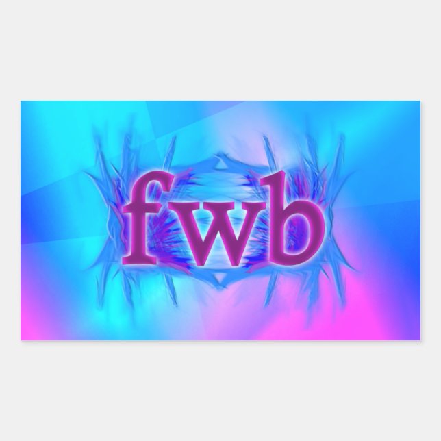 OMG! fwwb Rechteckiger Aufkleber (Vorderseite)