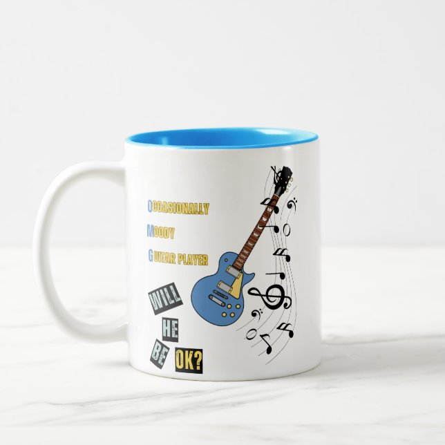 OMG Guitar Player Tasse (Links)
