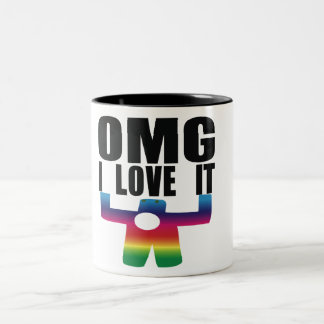 OMG I Liebe es Zweifarbige Tasse