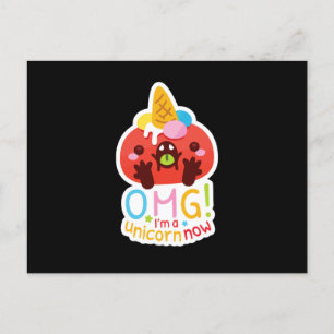 OMG Ich bin jetzt ein Einhorn Postkarte