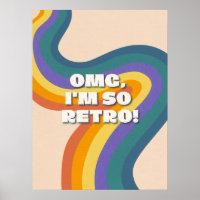 OMG, ich bin so retro - 70er Jahre wellige Regenbo
