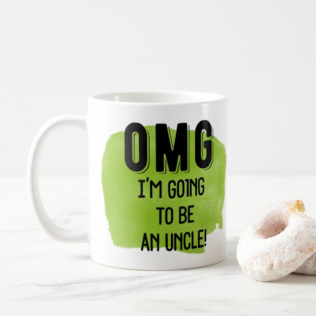 OMG Ich werde eine Onkel-Tasse Tasse (Mit Donut)