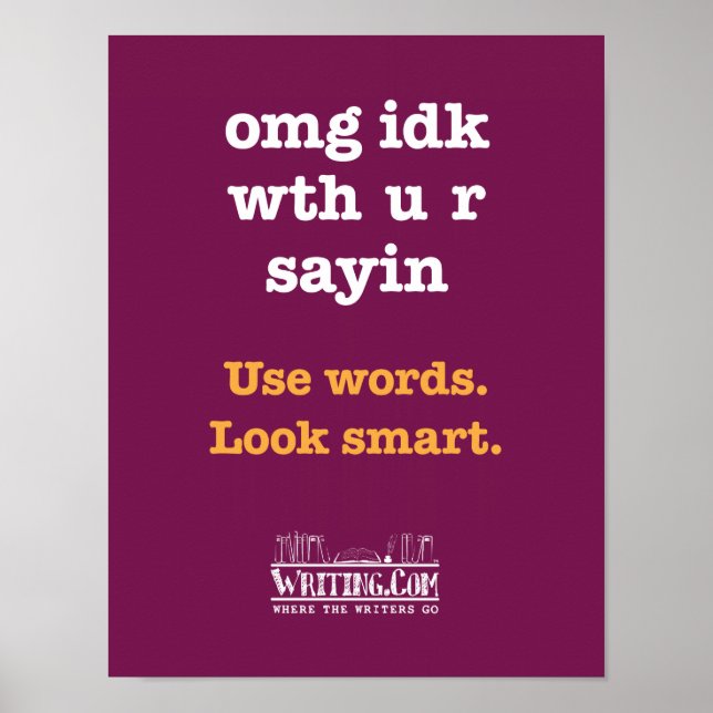 omg idk wth poster (Vorne)