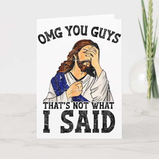 Omg Leute, das habe ich nicht gesagt  Karte (Vorderseite)