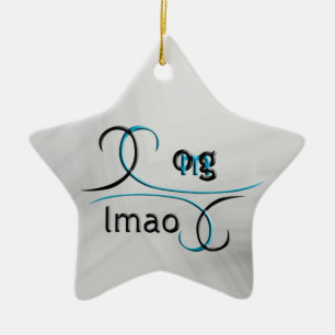 OMG! Lmao Keramikornament