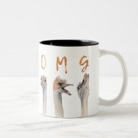 OMG lustige Strauß-Illustration