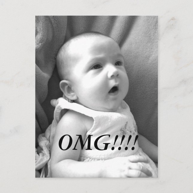 OMG News card!! Postkarte (Vorderseite)