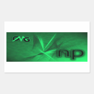 OMG! ni Rechteckiger Aufkleber