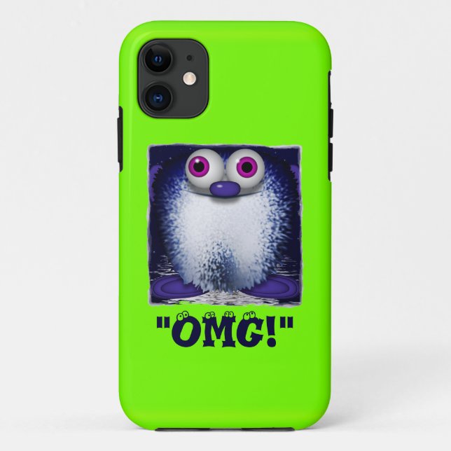 OMG Niedlich Fuzzy Cartoon Wuzzy Hintern iPhone Ca Case-Mate iPhone Hülle (Rückseite)