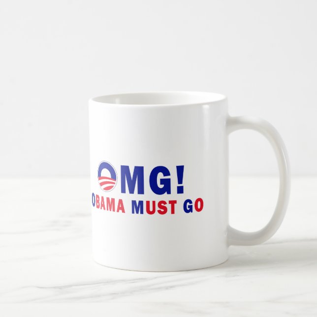 OMG! Obama muss gehen! Tasse (Rechts)