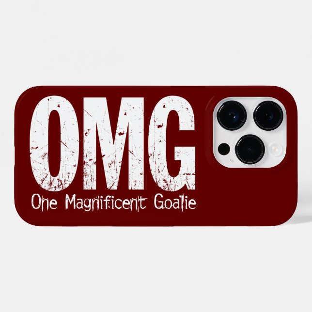 OMG: One Magnificent Goalie (Hockey) Case-Mate iPh iPhone Hülle (Rückseite (Horizontal))