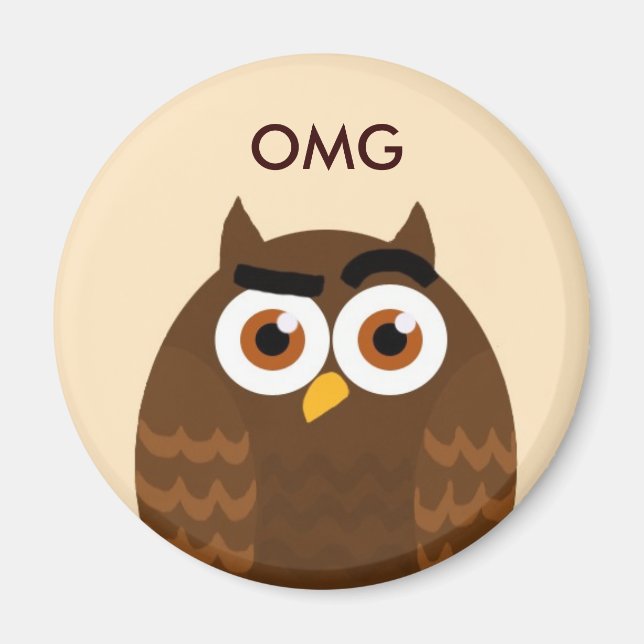 OMG Owl Magnet (Vorne)