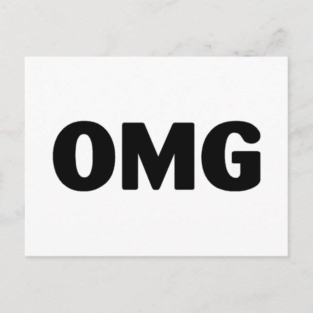 OMG POSTKARTE (Vorderseite)