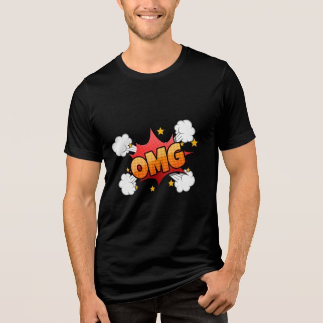 OMG Puff T-Shirt Tri-Blend Shirt (Vorderseite)