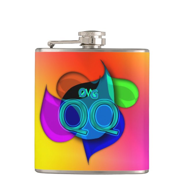 OMG! qq Flachmann (Vorderseite)